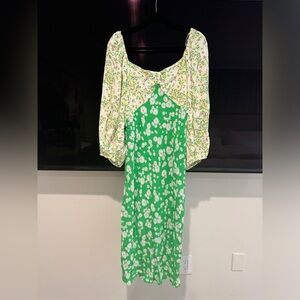 RIXO x Target Collection Dress - Pink / Green / White Floral a line dress